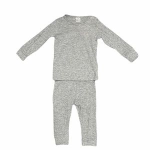 H&M baby grey ribbed matching set size 9 months